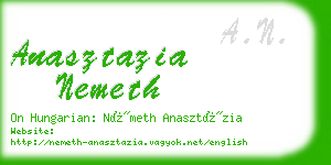 anasztazia nemeth business card